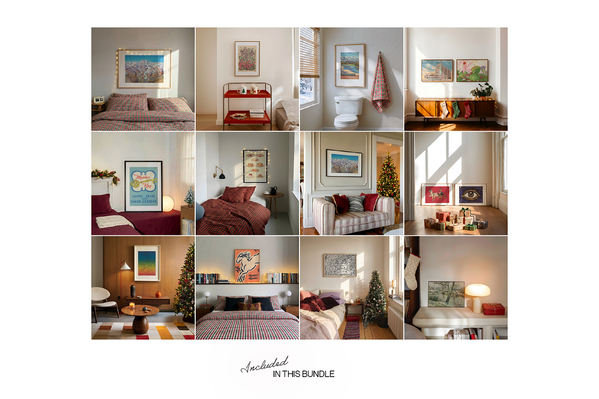 Our Best Ever Christmas Bundle 100, a Household Mockup by WasMockups (Photo 7 of 11)