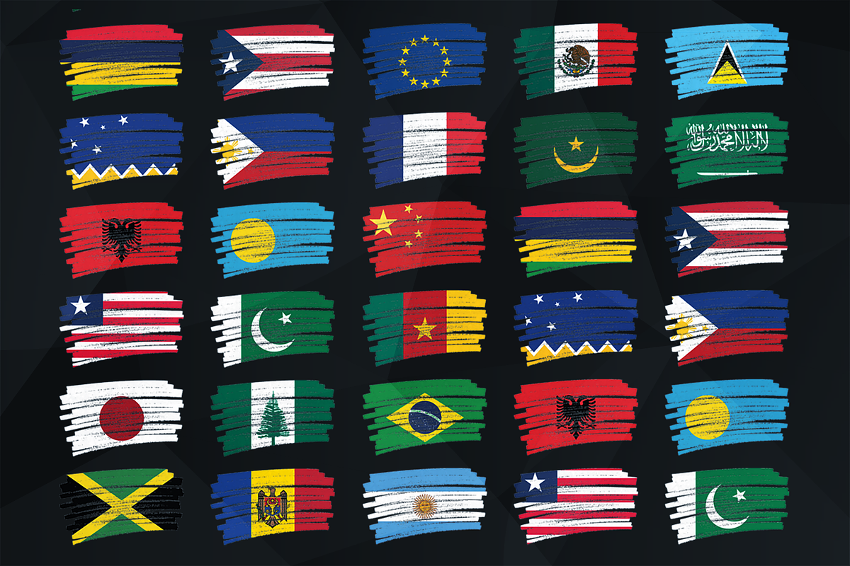 Sketcy Flags (232 Flags), a Solid Icon by alpercakici (Photo 1 of 3)