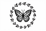 8 Butterfly Vector Collection, an Illustration by hafijul (Thumbnail 8 of 9)