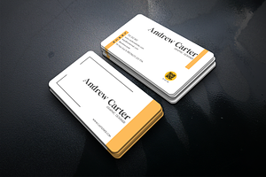 White Minimalist Business Card, a Business Card Template by FakhiiDesigns