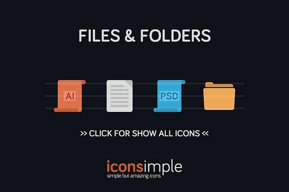 Iconsimple Files Folders