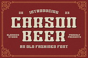 Carson Beer an Old Fashioned Font, a Script Font by Blankids Studio (Thumbnail 1 of 11)
