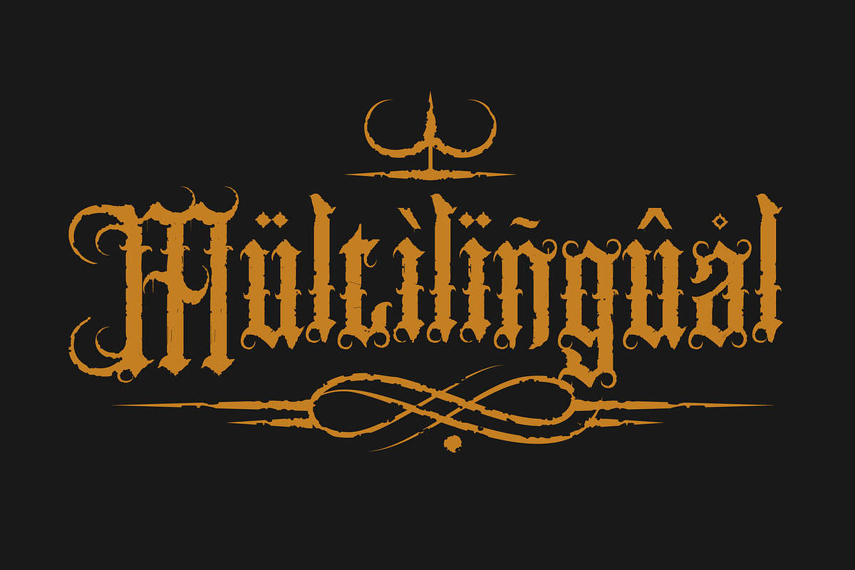 Earth Crisis | Blackmetal Font, a Blackletter Font by LetterStock (Photo 11 of 11)