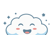 Cloud Cartoon Emotion Emoticon, an Emoji Icon by jongcreative (Thumbnail 2 of 3)