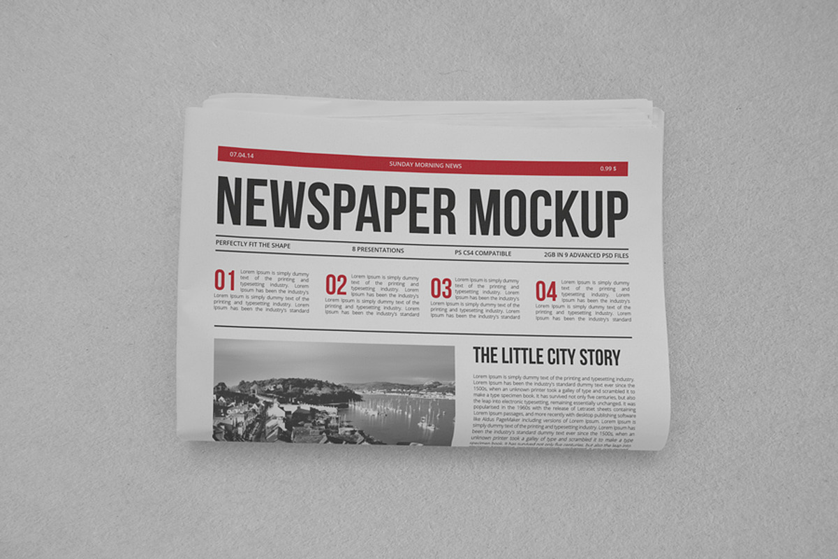 Newspaper Mock-up, an Advertising Mockup by Yogurt86 (Photo 10 of 11)