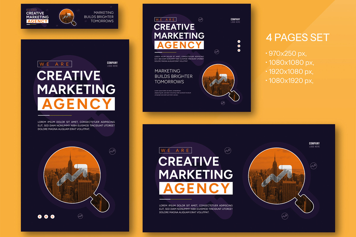 Web Banner Set for SEO Campaigns, an UI Kit Template by MightyDesign (Photo 2 of 5)