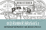 Old Rubber Brushes 2 for PS/PRO, a Brush Add-On by Polka Dot Pixels (Thumbnail 1 of 2)
