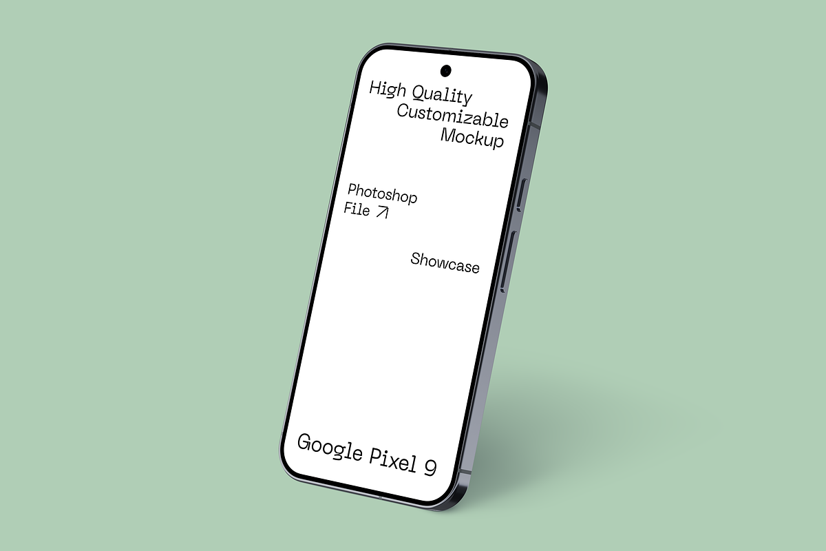 Pixel 9 Smartphone Mockup, a Device Mockup by Mockupdaddy (Photo 35 of 37)