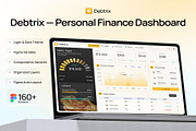 Debtrix — Personal Finance Dashboard, an UI Kit Template by Creative Perspective (Thumbnail 1 of 7)