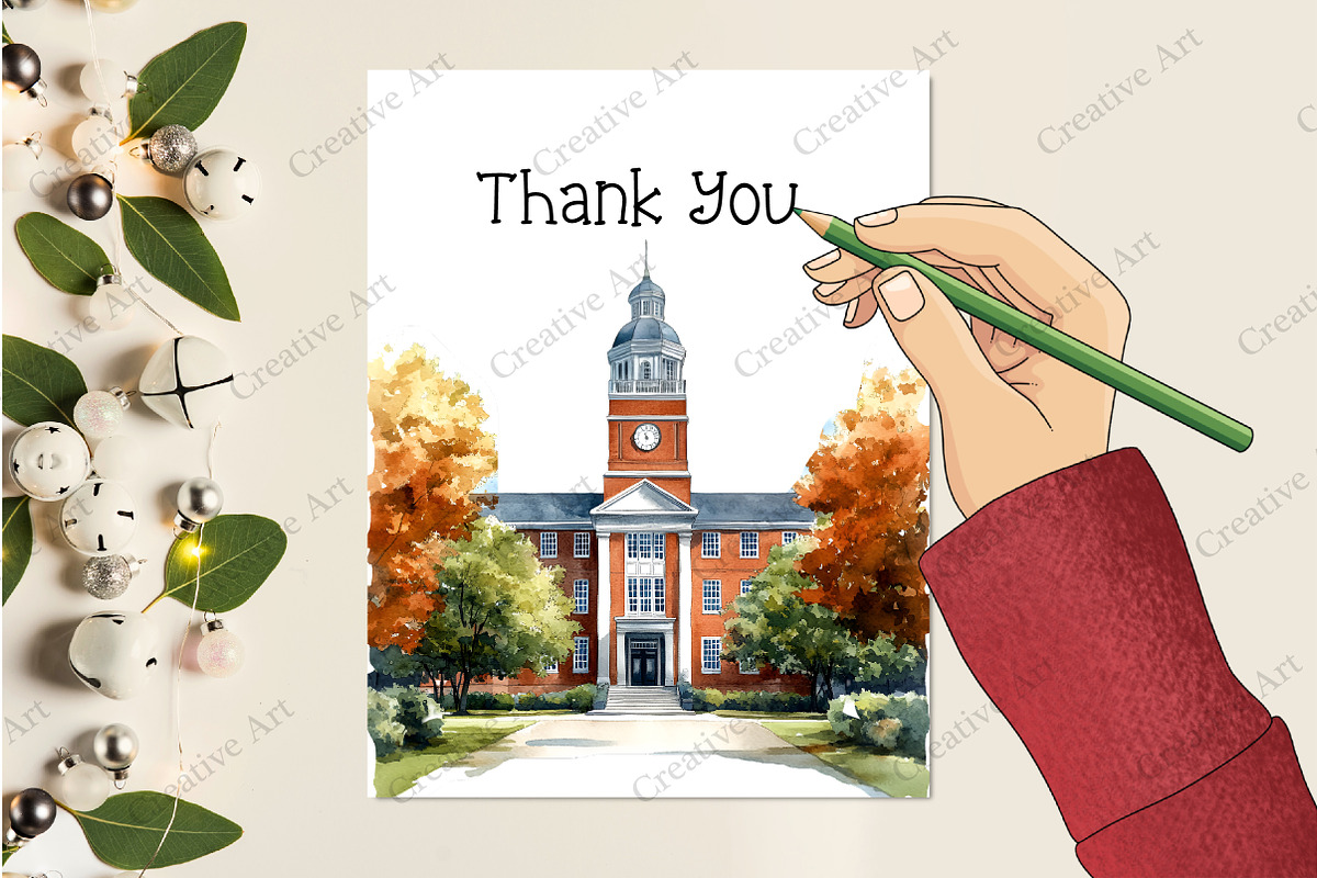 Watercolor Washington Scenes Clipart, an Illustration by Creative Art (Photo 8 of 9)