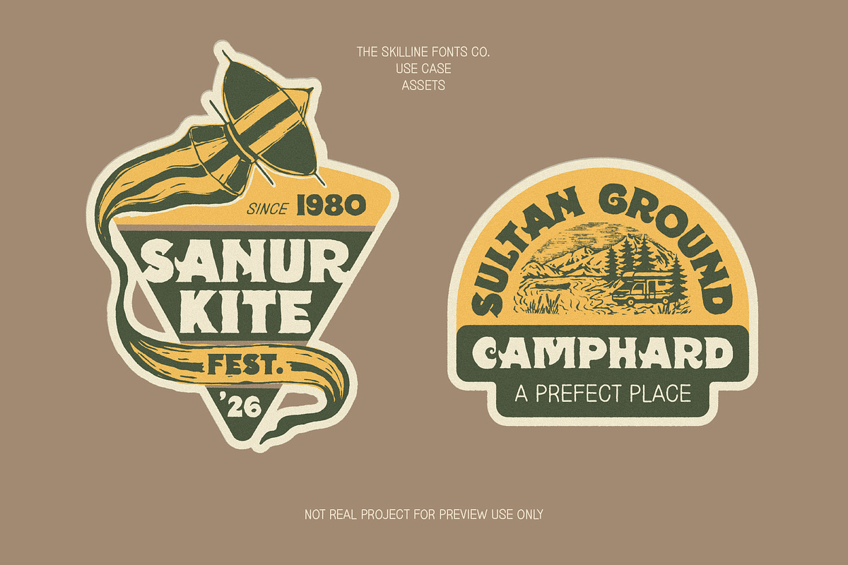 SFC Camphard, a Sans Serif Font by Skilline Supply Co. (Photo 3 of 8)
