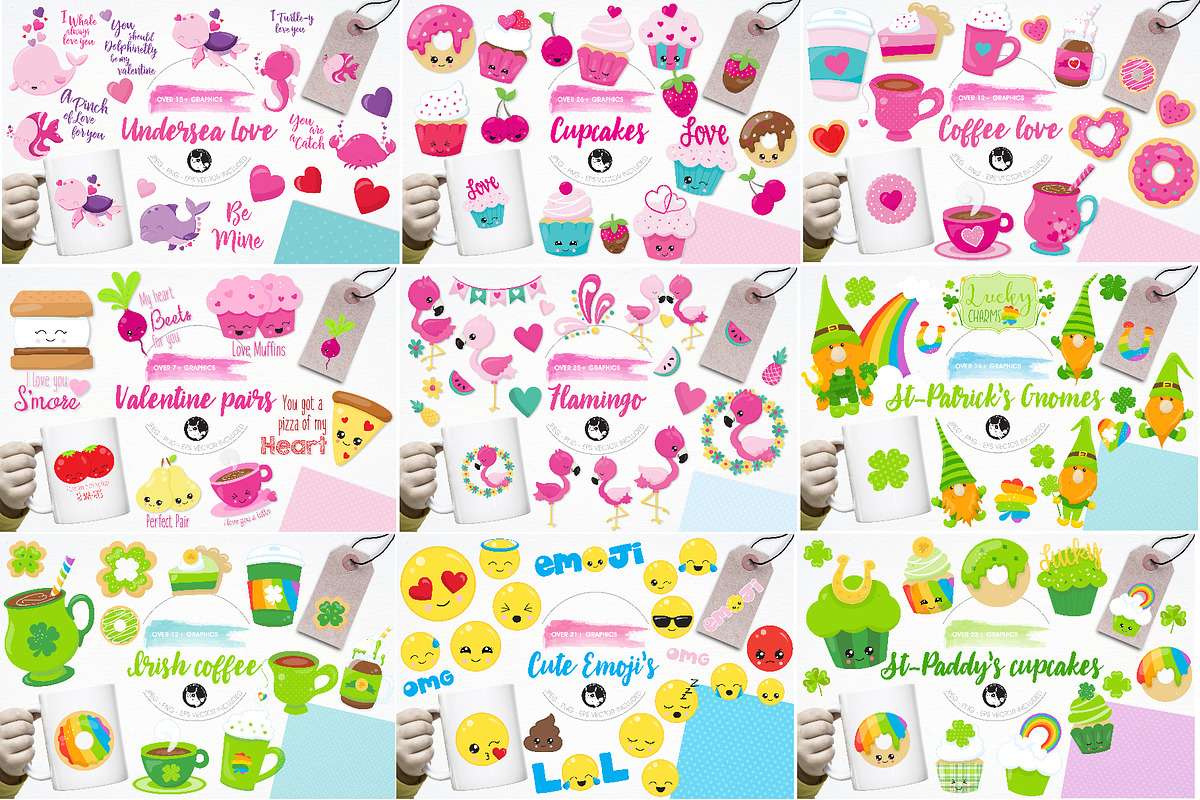 4000 in 1 - GRAPHIC GIANT BUNDLE, an Illustration by PrettyBundles (Photo 17 of 22)