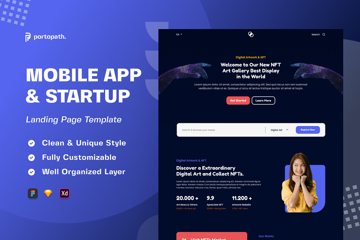 SAAS Modern - Bundling Landing Page, a Landing Page Template by Portocraft (Photo 9 of 12)