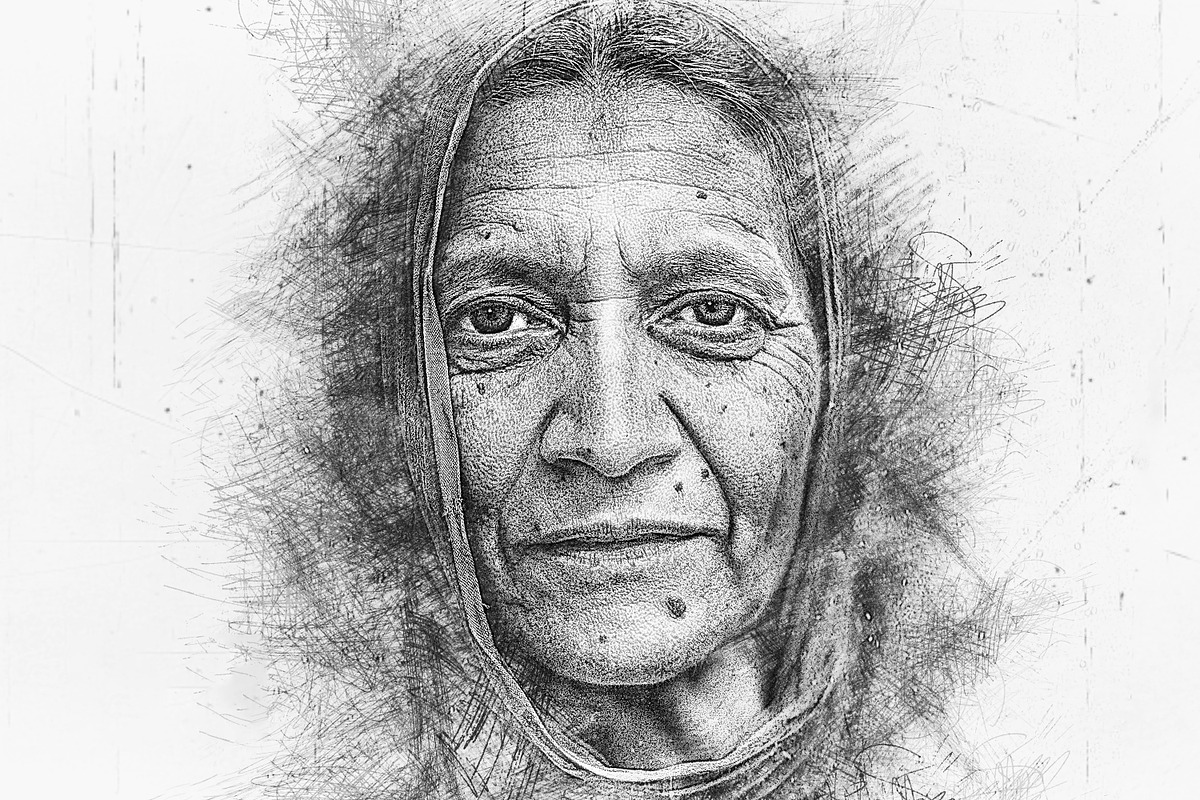 Pencil sketch photo effect, a Layer Style Add-On by Pixel Gallery (Photo 3 of 5)