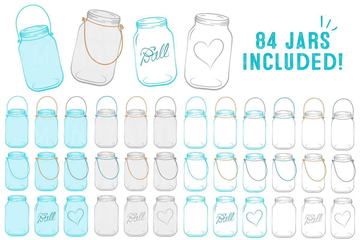 Tropical Blue Jar Vectors & Clipart, an Illustration by Amanda Ilkov (Photo 4 of 4)
