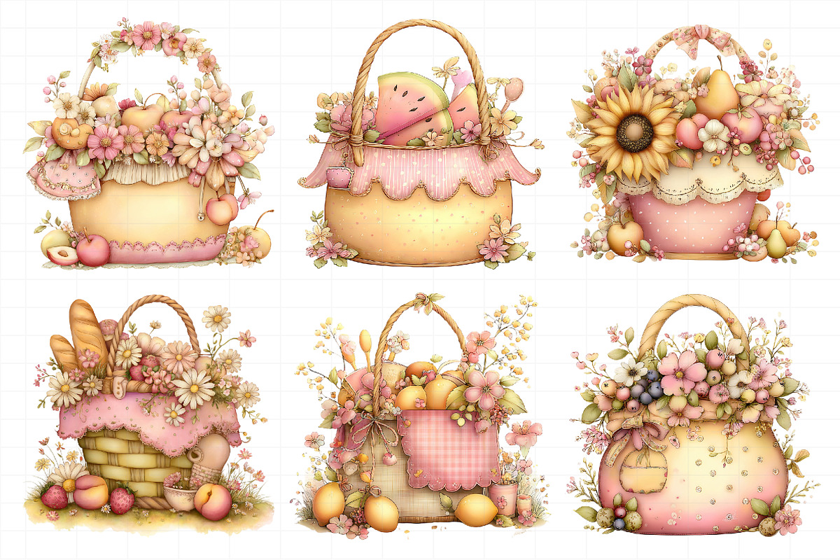 Summer Picnic Basket Clipart, an Illustration by Daily.Designs (Photo 6 of 8)