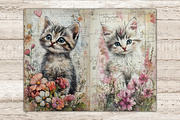 Cute Kitten Junk Journal Pages, an Animal Illustration by GlamArtZhanna (Thumbnail 3 of 9)