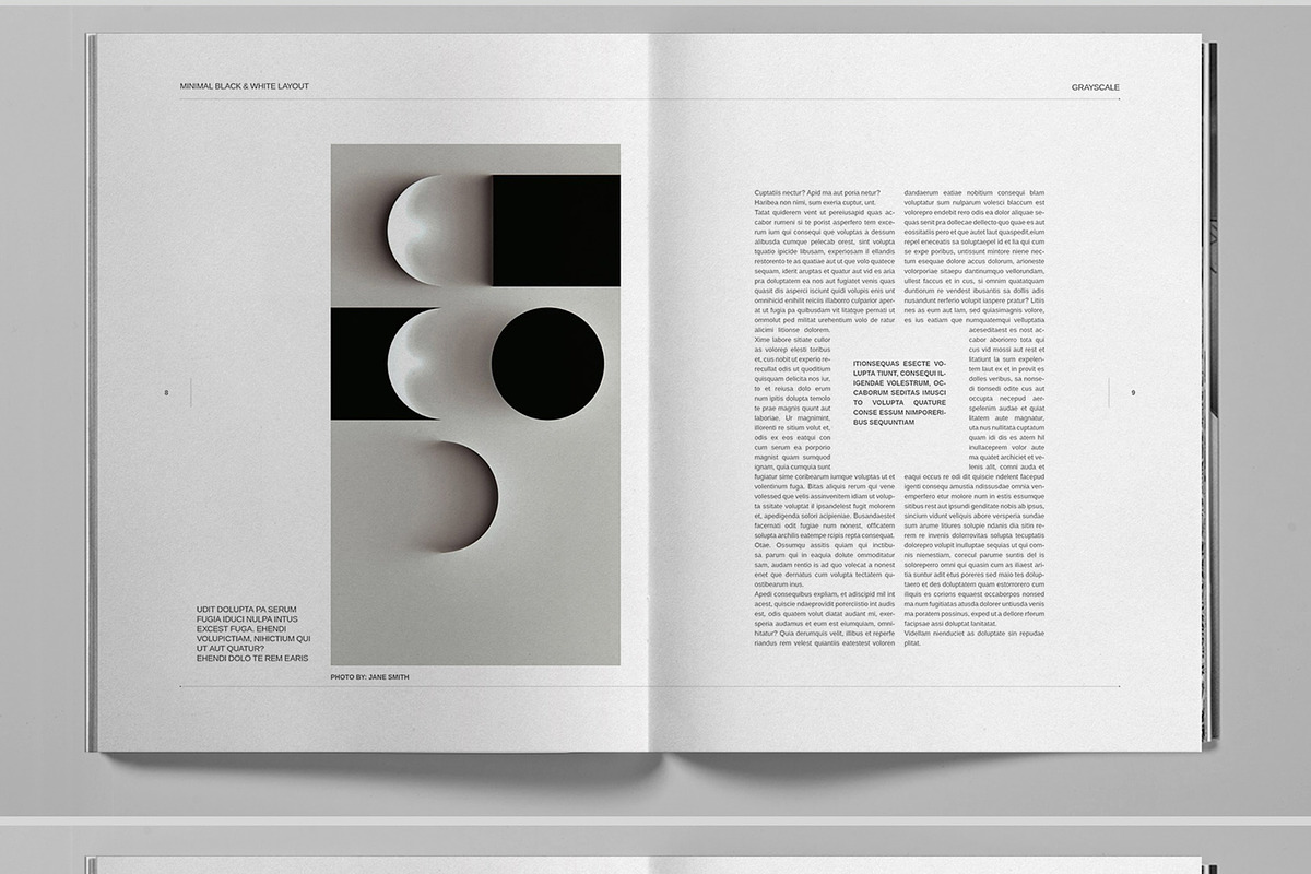 Grayscale Lifestyle Brochure, a Brochure Template by Boris Cupac (Photo 6 of 7)