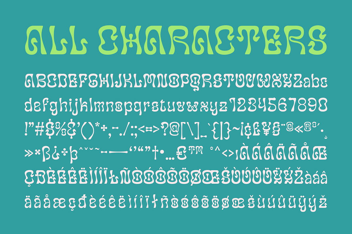 CS Polisade – Psychedelic Font, a Sans Serif Font by Craft Supply Co. (Photo 8 of 8)