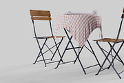 Street cafe objects, a Furniture 3D Model by happy brush (Thumbnail 5 of 10)
