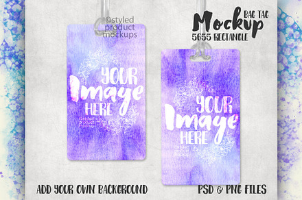 Sublimation rectangle luggage tag