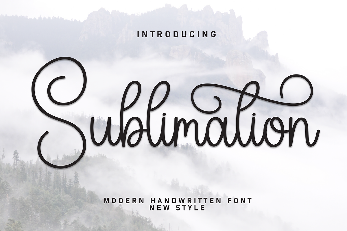 Sublimation | Script Font, a Handwritten Font by Scratchones (Photo 1 of 9)