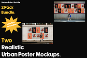 Urban Outdoor Poster Mockup Bundle 2, a Poster Template by Harrison Bruhn x MockMe (Thumbnail 1 of 10)