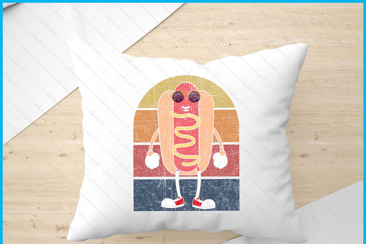 Food Cool Hot Dog SVG PNG, an Object Graphic by Creativeusart (Photo 4 of 4)