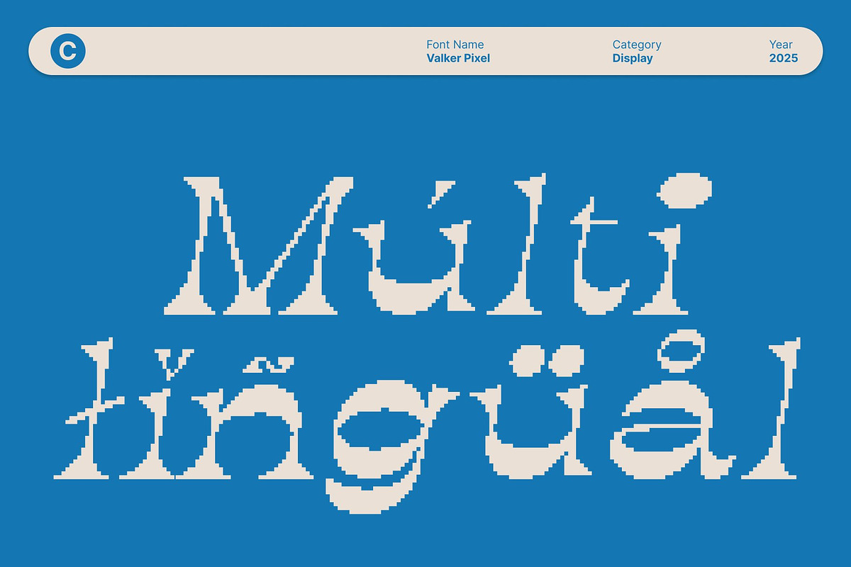 Valker Pixel, a Serif Font by Craft Supply Co. (Photo 6 of 8)