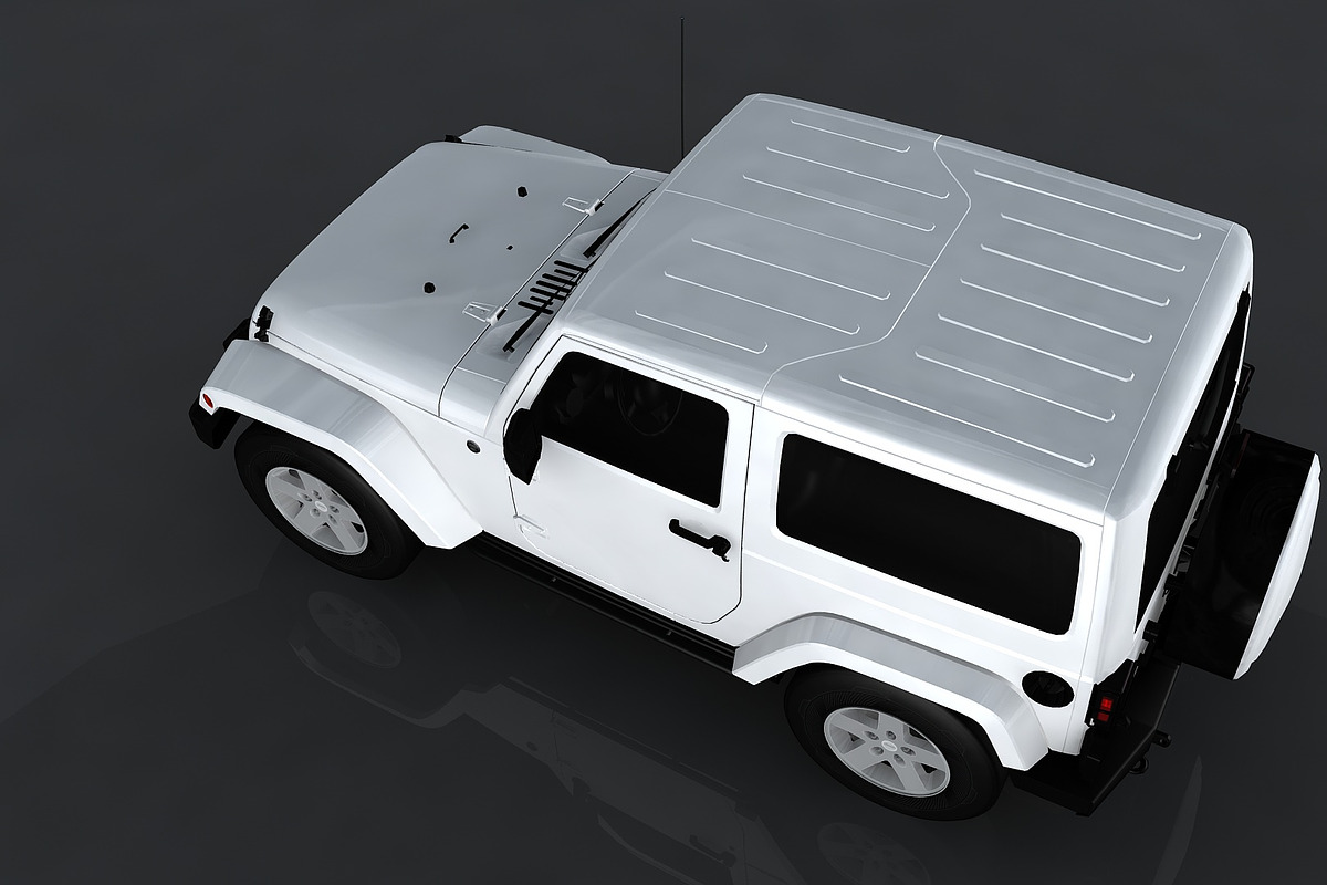 Jeep Wrangler Rubicon, a Cars & Vehicle 3D Model by valtriiu (Photo 7 of 12)