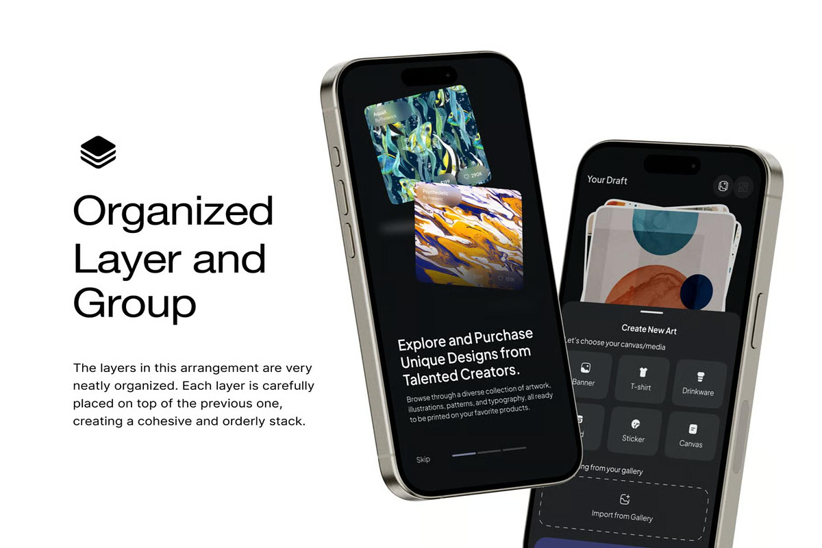 Artifyy - Print on Demand Mobile UI, an UI Kit Template by Lumina_ui_ux202 (Photo 7 of 7)
