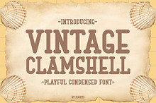Vintage Clamshell - Playful Font