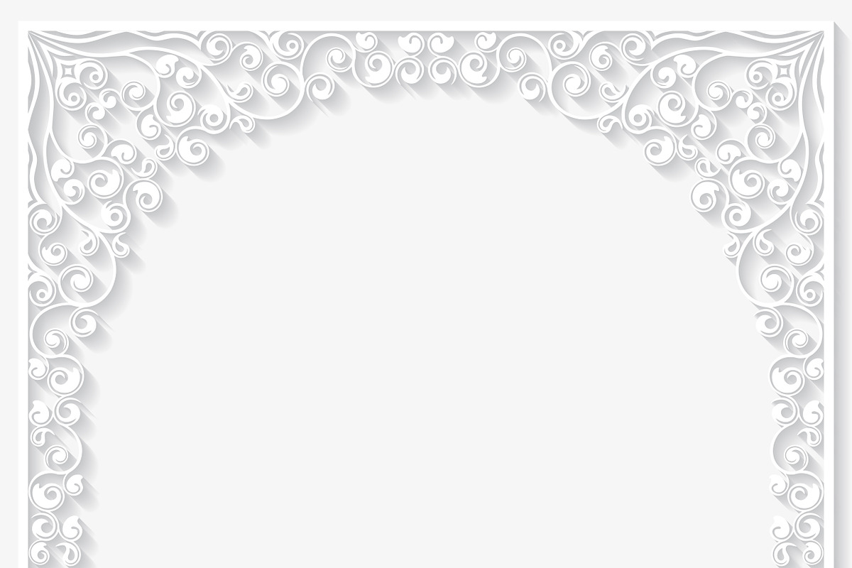 Paper floral frames