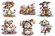 Whimsical Spring Animal Clipart, an Illustration by Daily.Designs (Thumbnail 3 of 8)
