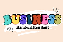 BUSINESS| Handwritten font