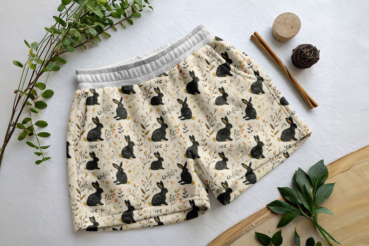Black Rabbits – 3 Seamless Vector, a Pattern Graphic by one-touch (Photo 6 of 10)