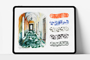 Procreate Watercolor Tile Texture, a Brush Add-On by HopeArtIllustration (Thumbnail 3 of 8)