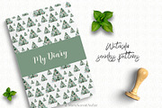 Watercolor Christmas Collection, a Decorative Illustration by MariaScaroniAtelier (Thumbnail 9 of 11)