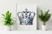 Fairy Queen Crown Sublimation Clipa, an Illustration by SVGArt (Thumbnail 3 of 7)