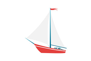 Classical yachting. Sail graphic, an Animal Illustration by the8monkey
