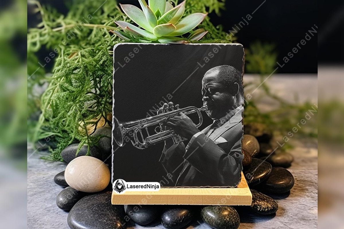 Louis Armstrong Playing Trumpet Jazz, a Background Graphic by LaseredNinja (Photo 2 of 7)