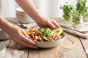 vegan, healthy food