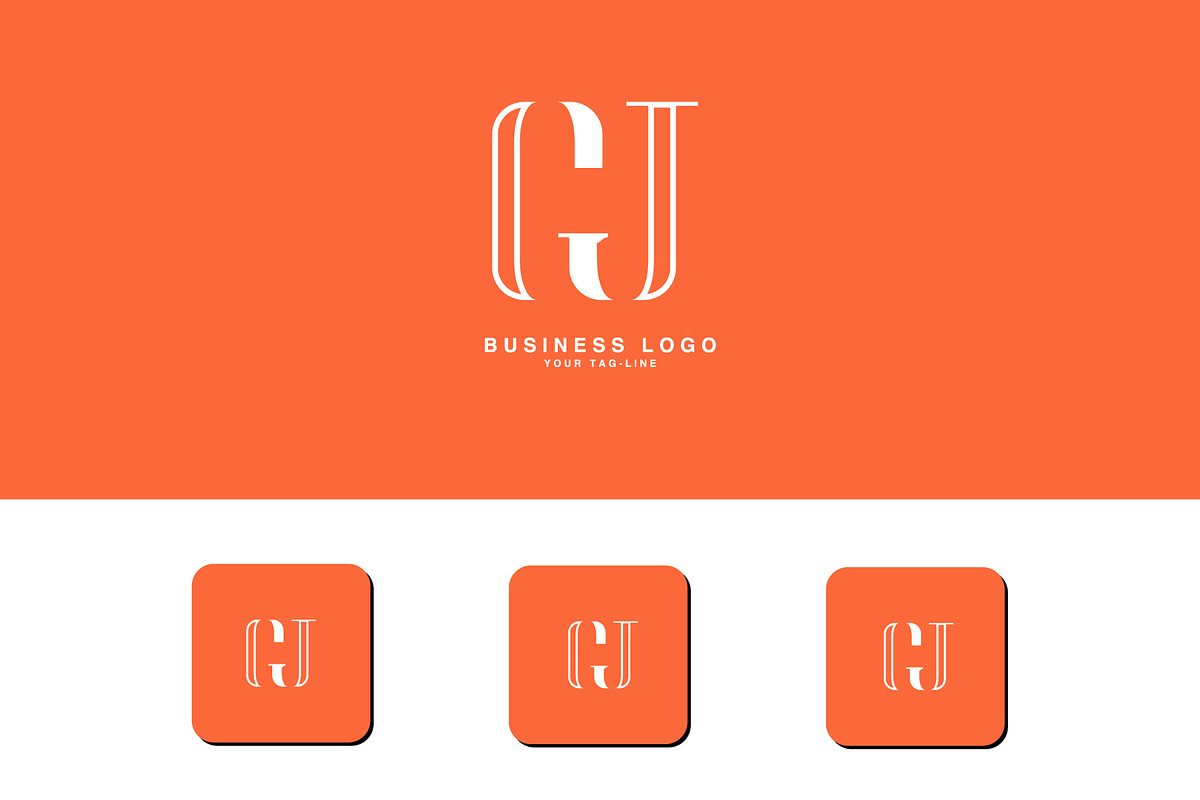 GJ, JG, Abstract Logo design, a Branding & Logo Template by art_creater