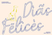 CS Selma Dashed, a Script Font by Craft Supply Co. (Thumbnail 7 of 8)