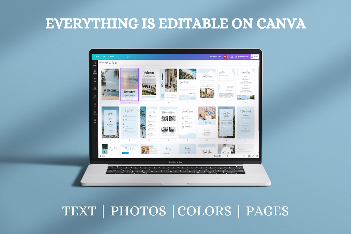 Airbnb Welcome Book Template, a Magazine Template by LWPRESETS (Photo 6 of 9)