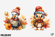 Autumn Turkey Watercolor, an Illustration by Gemstone (Thumbnail 4 of 12)