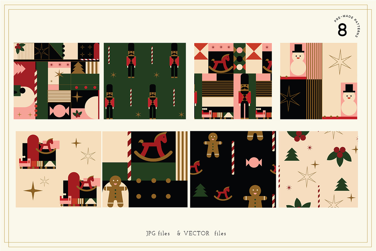 Abstract Christmas Set, an Illustration by All This Concept (Photo 8 of 10)