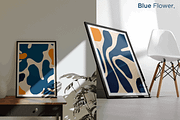 Set of abstract Blue Yellow Flower, a Decorative Illustration by Vibrand Studio (Thumbnail 2 of 8)