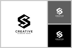 initial letter s logo design, a Branding & Logo Template by quadrazo