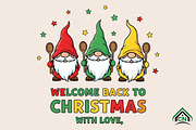 Welcome Christmas with Love Clipart, an Illustration by Craft Nest (Thumbnail 1 of 6)